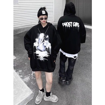 Áo Hoodie JL Oversize Ghost Girl, JACKLANE, Áo nỉ chui đầu Unisex Jack Lane | BigBuy360 - bigbuy360.vn