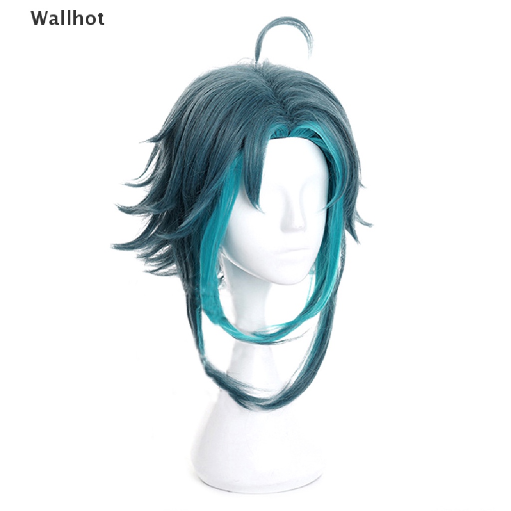 Tóc Giả Dài 40cm Màu Xanh Lá Cây Nhân Vật Trong Genshin Tác Động Mạnh