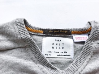 Áo len mỏng zara bé trai