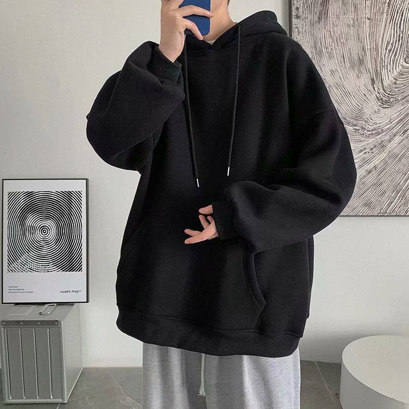Áo khoác nỉ nam nữ tay lỡ, Áo sweater hoodie nam nữ from rộng unisex HD1 | BigBuy360 - bigbuy360.vn