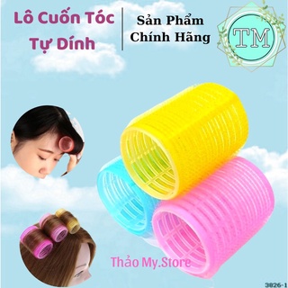 Lô cuốn tóc tạo kiểu tự dính nhiều màu đủ size