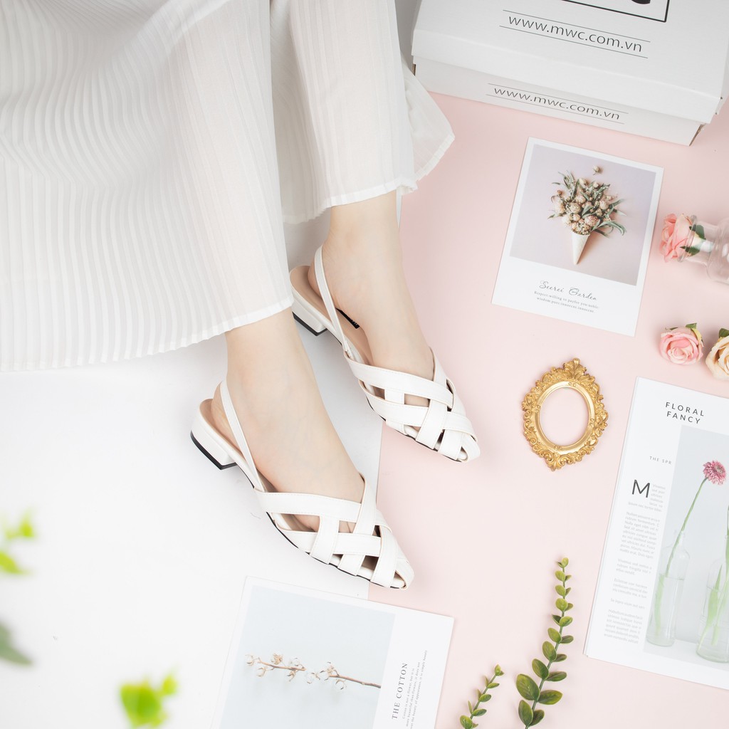 Giày búp bê nữ quai đan mũi rọ MWC NUBB- 2196 | BigBuy360 - bigbuy360.vn