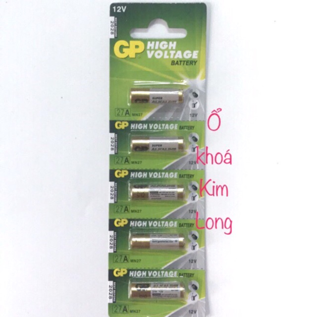 Vỉ 5 pin 27A GP