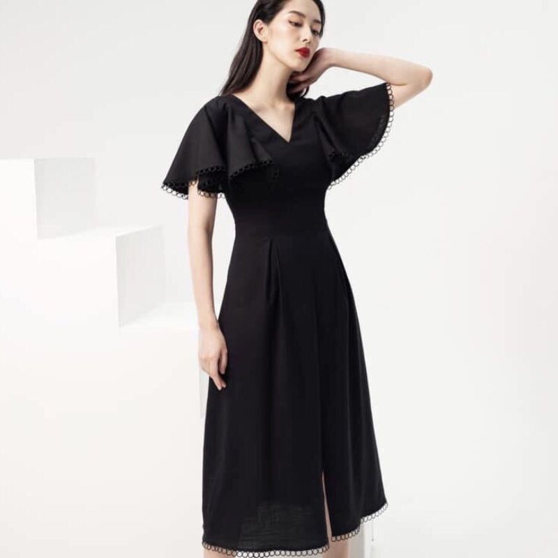 Đầm Tiểu Thư Tay Cánh Tiên Xoè Maxi
