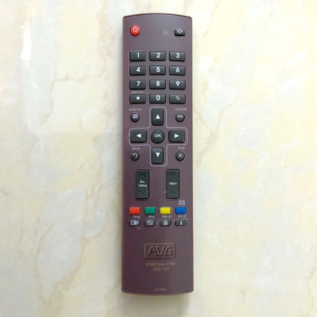 Điều khiển AN VIÊN mã số SR-6666 (THAY THẾ TẤT CẢ MobiTV và AN VIÊN) cho đầu kỹ thuật số TvBox. (Mẫu số 1)