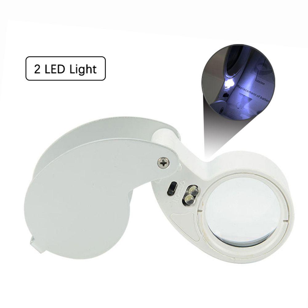 Kính Lúp Phóng Đại 25mm Có 2 Đèn LED Tiện Dụng