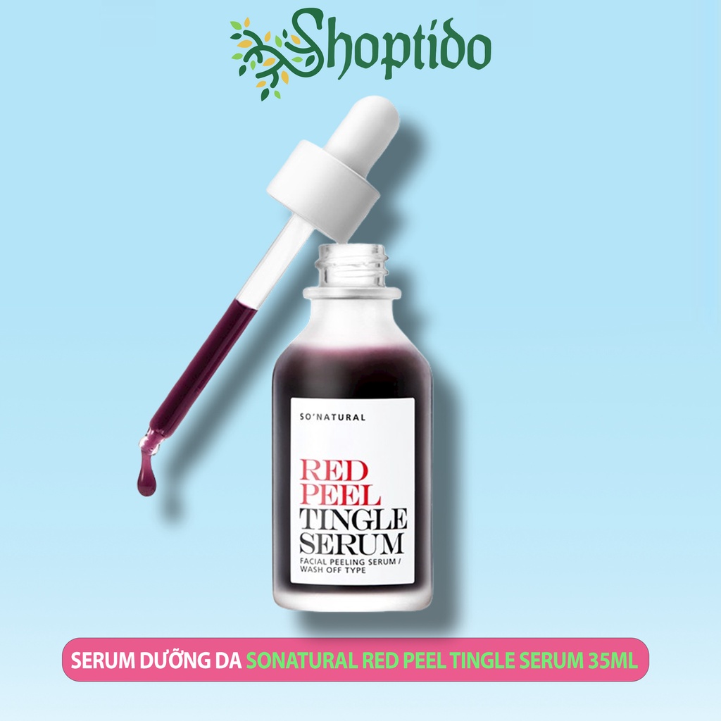 Serum red peel tingle so'natural 35ml peel da không bong NPP Shoptido