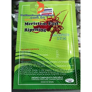 NPK FERTILIZER 3-0-46 100gr kích thích ra hoa, dưỡng trái