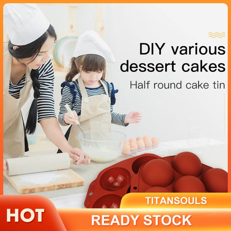 Khuôn Silicon 7 Ngăn Làm Bánh Đa Năng Tiện Dụng Hình Bán Cầu Xinh Xắn