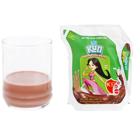 Thức uống dinh dưỡng socola lúa mạch LiF Kun túi 110ml