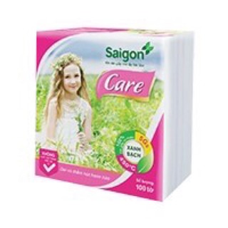 Khăn Giấy Ăn Vuông SÀI GÒN CARE 100 TỜ