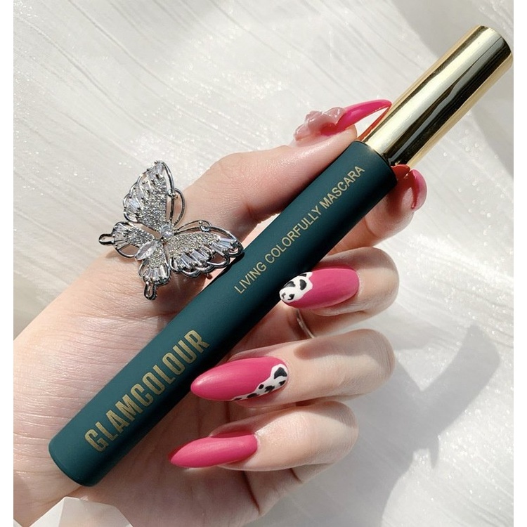 Mascara đầu mảnh chải mi trên và dưới cong dày tự nhiên GlamColour Lylya