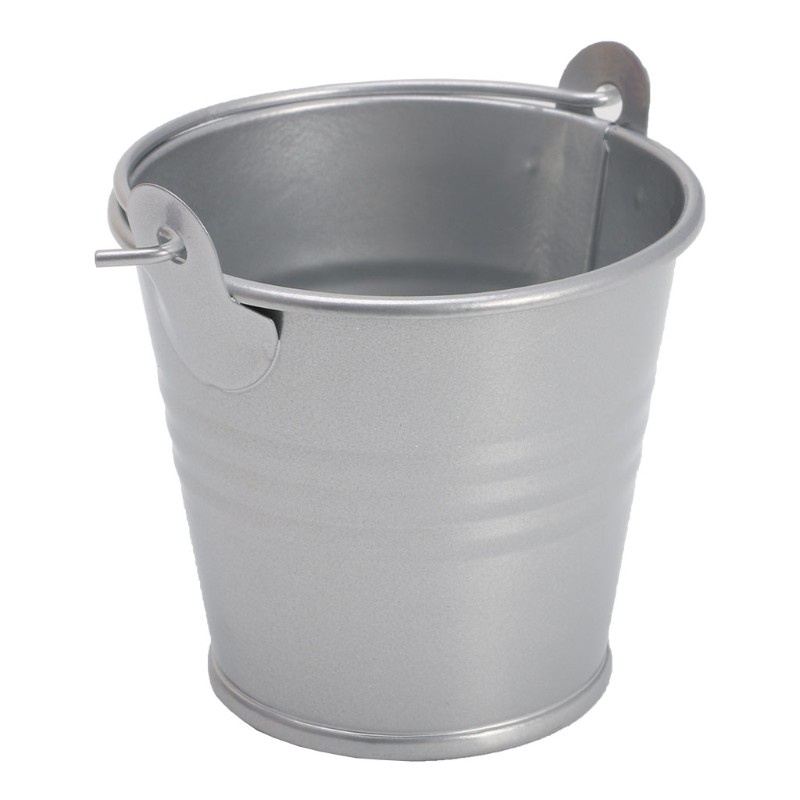 Chậu Trồng Cây Mini Bằng Kim Loại Trang Trí Nhà Cửa / Văn Phòng