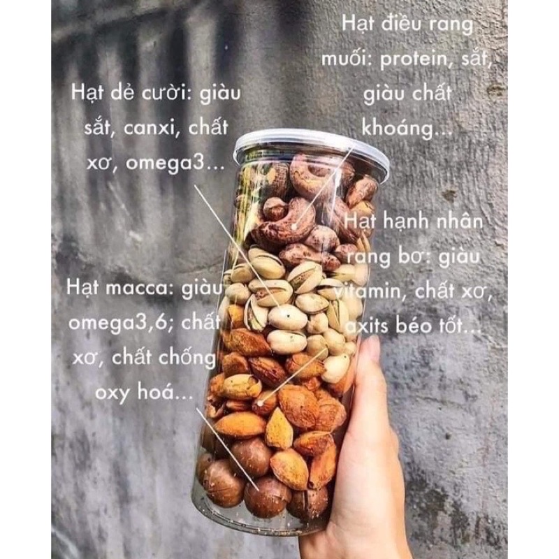 HẠT MIX DINH DƯỠNG Điều, Óc Chó, Maca, Dẻ Cười, Hạnh Nhân Vỏ