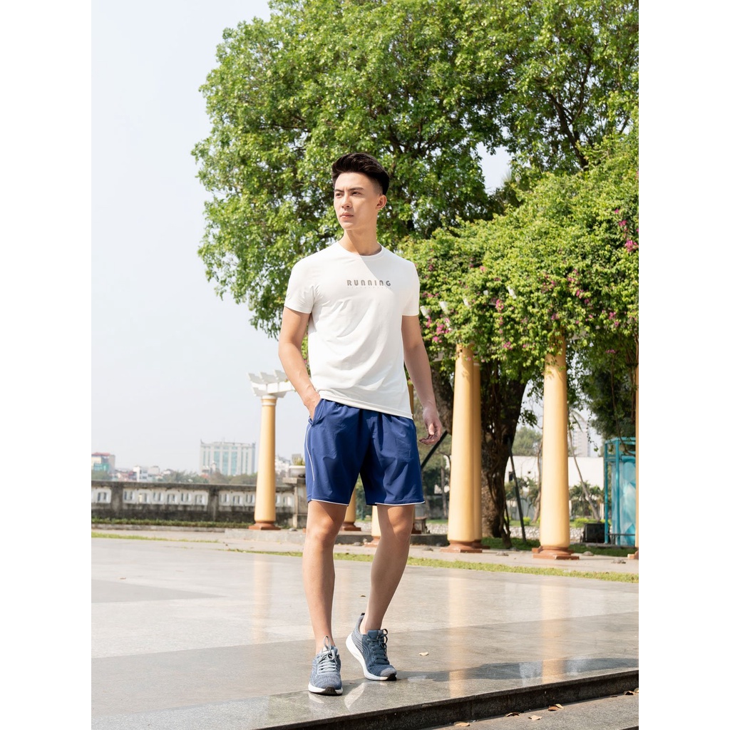 Quần short nam thể thao YODY SPORT phối sườn trẻ trung năng động SQM5005