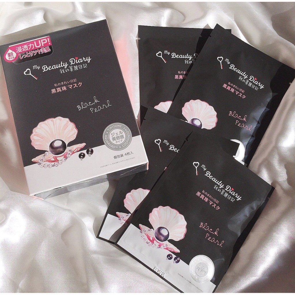 [HỘP] Mặt nạ My Beauty Diary Ngọc Trai Đen Black Pearl Mask