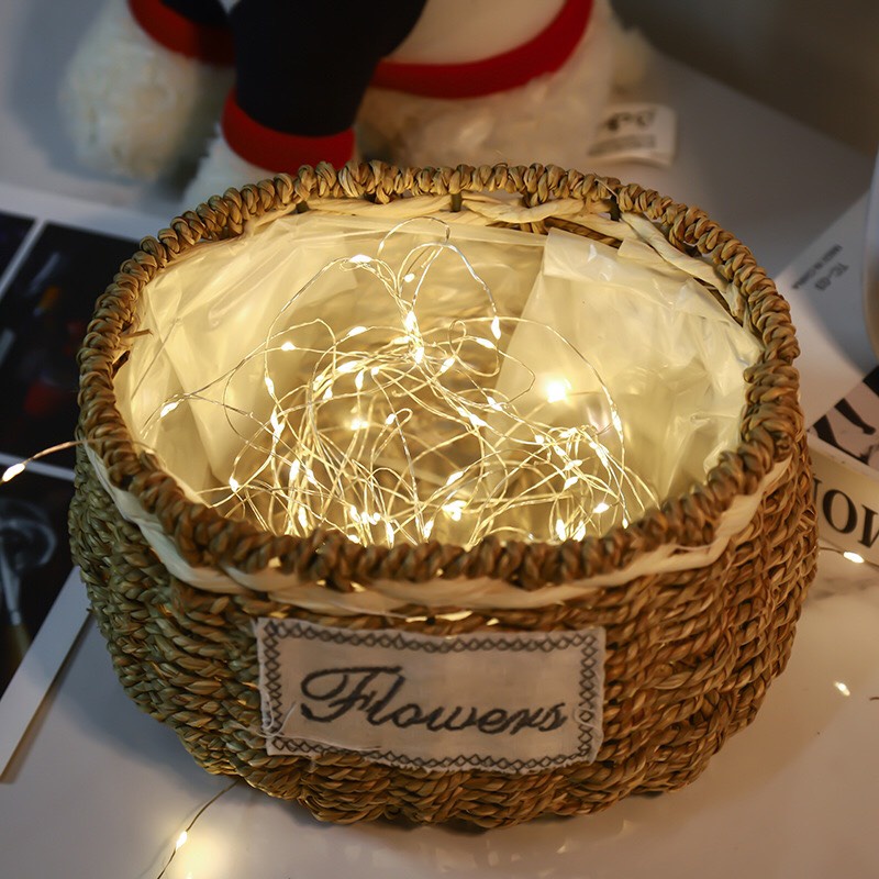 Đèn đom đóm dài 3m chạy Pin trang trí tiệc, trang trí bàn học, phòng ngủ