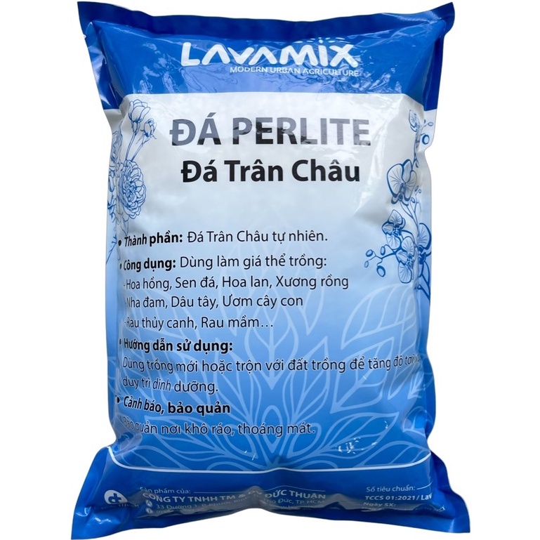 Đá sỏi Trắng, Đá Perlite, Đá Xốp Siêu Nhẹ, Đá trân châu Lavamix, Đá khoáng trộn với đất trồng cây rau củ quả, hoa kiểng