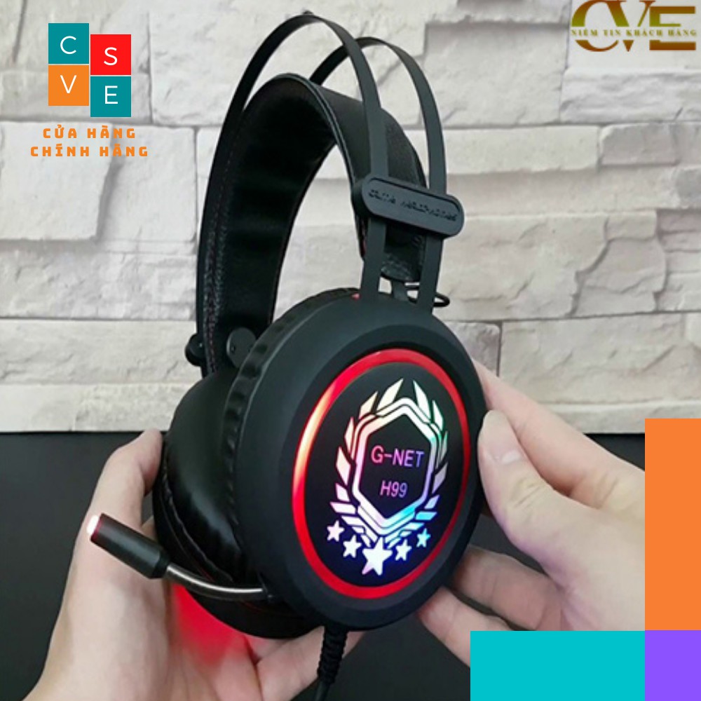 Tai Nghe Headphone Chuyên Gaming Có Dây GNET H99 Cao Cấp - Tai Phone Chụp Tai Led Chính Hãng