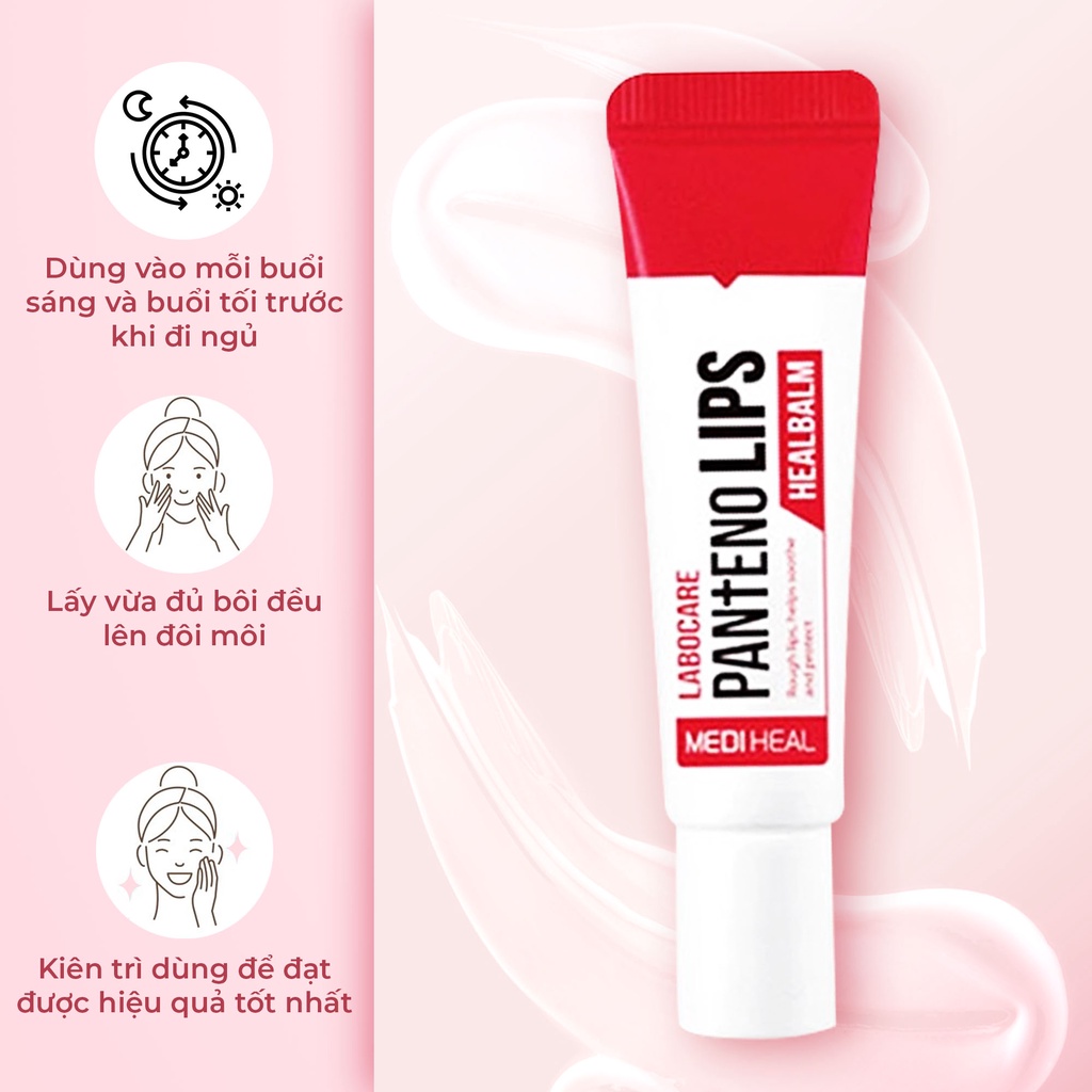 (CHÍNH HÃNG) Kem Dưỡng Môi Ban Đêm Mediheal Làm Mờ Thâm Môi, Mềm Môi - Mediheal Labocare Panteno Lips 10ml