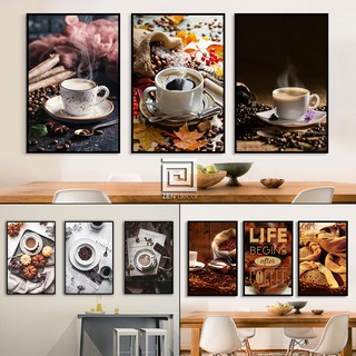 Bộ tranh cafe trang trí decor quán siêu kute