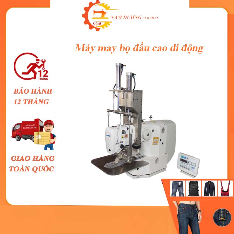 Máy may bọ đầu cao di động &gt; máy xoáy nệm mút