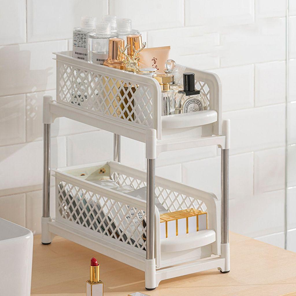 Giỏ Trượt Đựng Đồ Dùng Nhà Bếp 2 Tầng Tiện Dụng