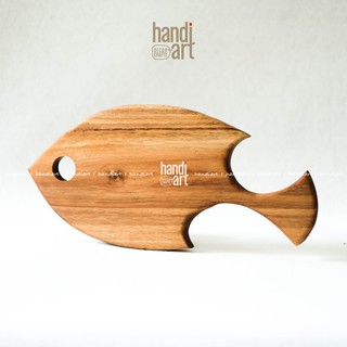 Thớt gỗ con cá, Thớt gỗ keo, Thớt gỗ decor