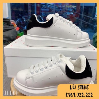 [ẢNH THẬT+HOTTREND] Giày thể thao mCQ gót nhung đen dây lụa cao cấp/giày đế độn 2020! Lù Store