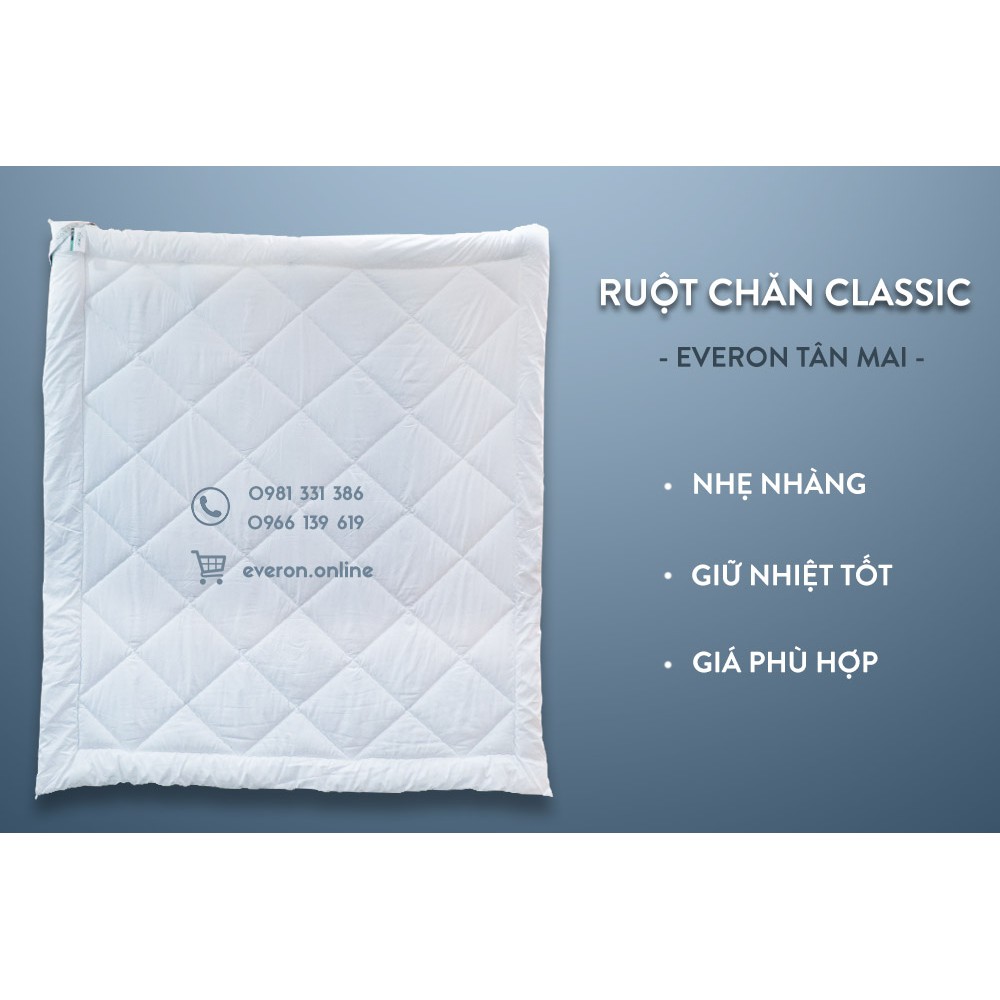 Ruột chăn Classic Everon | Màu Trắng | Hàng Chính Hãng