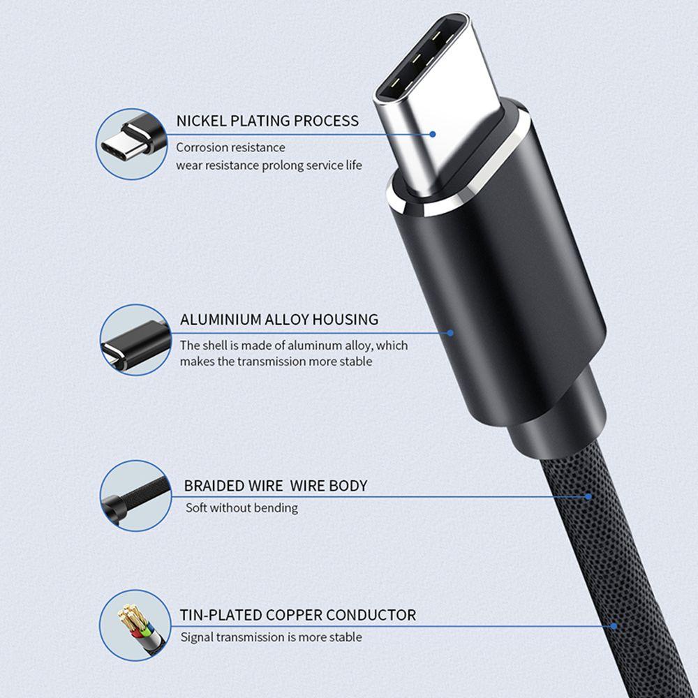 CHOOKEY Dây Cáp Sạc Nhanh USB Loại C Sang Micro USB 1M QC4.0 Cho Samsung Xiaomi Huawei