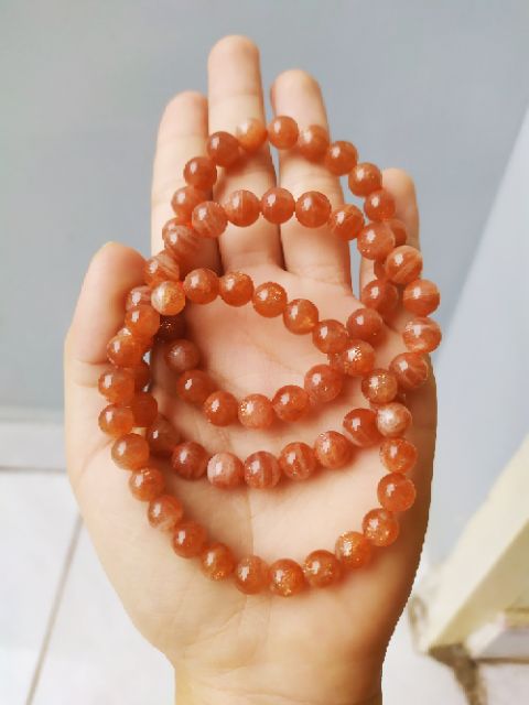 Vòng đá mặt trời ( SUNSTONE) 8 ly