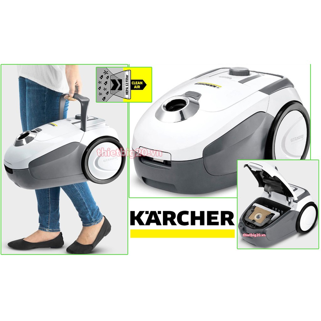 MÁY HÚT BỤI GIA ĐÌNH KARCHER VC2 KAP (CÓ TÚI LỌC)