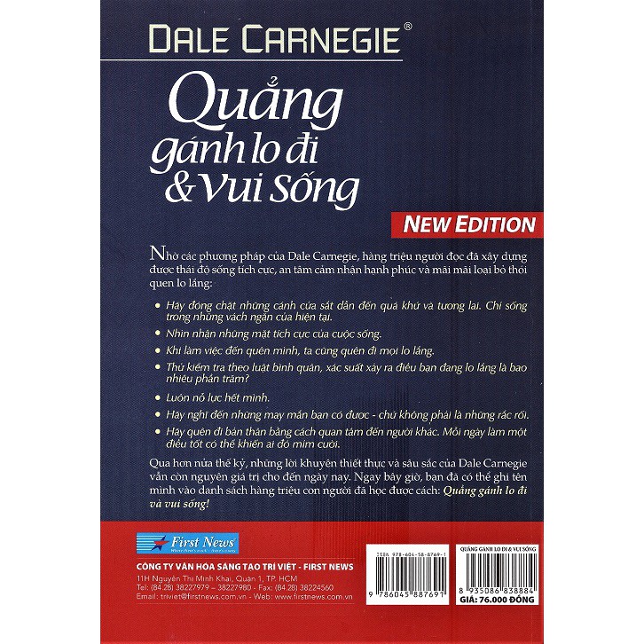 Sách - Quẳng Gánh Lo Đi Và Vui Sống