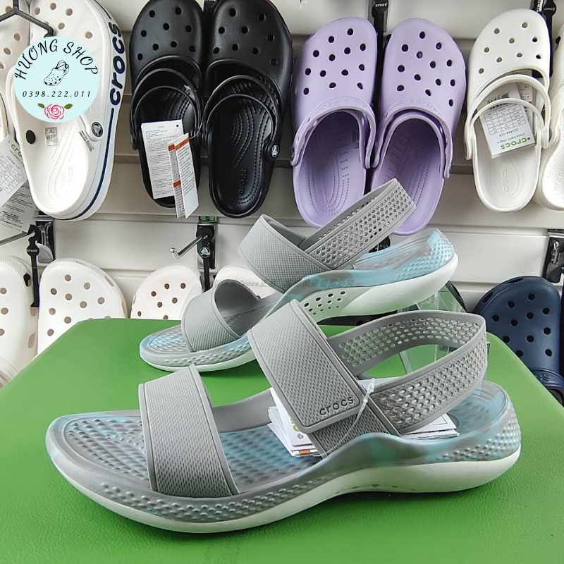 Sandal Literide New 360 ghi xanh êm nhẹ cho nữ