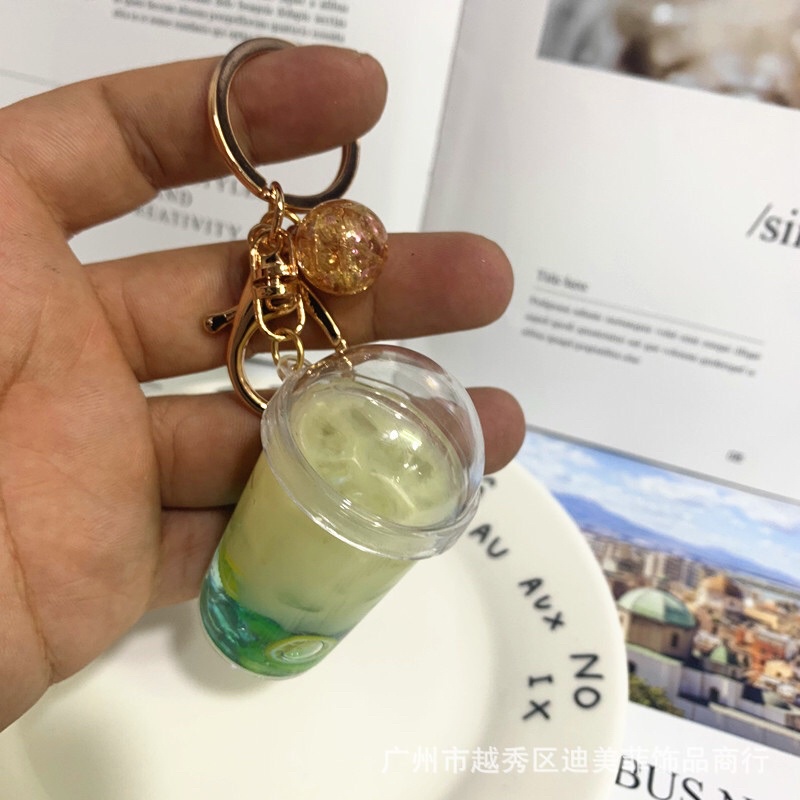 Móc khoá trà sữa shop chụo