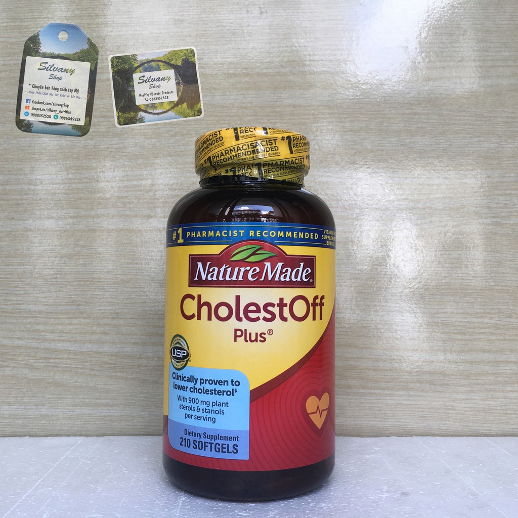 Nature Made CholestOff Plus - Giảm Cholesterol - 210 viên