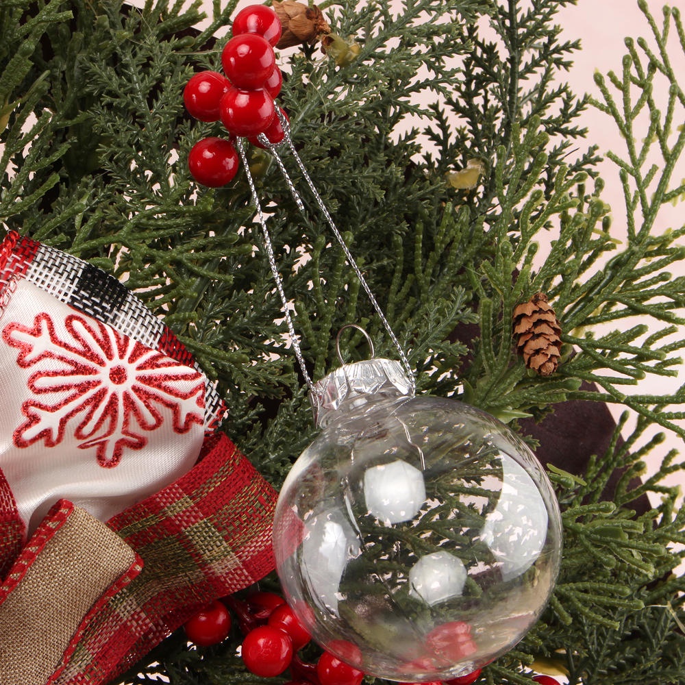 Quả Châu Nhựa Trong Suốt Trang Trí Cây Thông Giáng Sinh Năm 2022