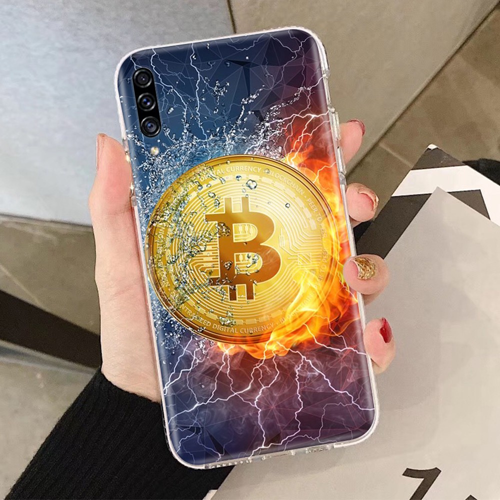 Samsung Galaxy S21 S20 Ultra FE S6 Edge Plus Casing Case Soft Transparent 34GT BITCOIN Phone Cover