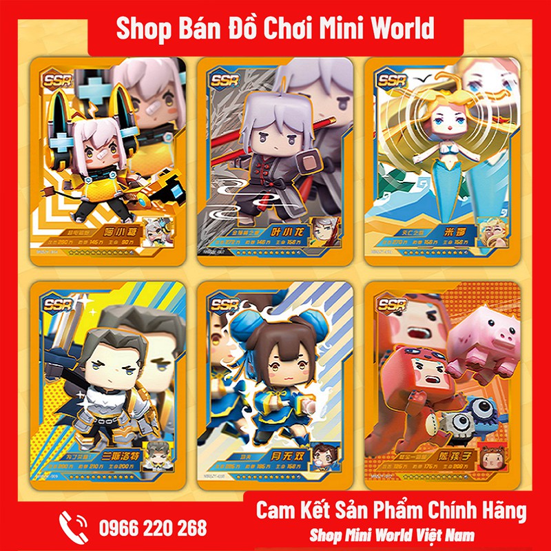 Thẻ Bài Mini World SS7 [Gửi 1 Gói Ngẫu Nhiên, 5 Thẻ Bài]