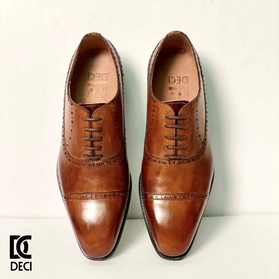 Giày tây nam đánh màu patina công sở cao cấp BROGUE_3