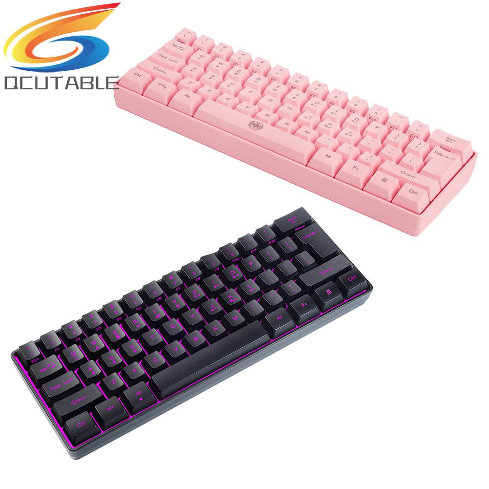 Bàn phím chơi game không dây G61 61 phím RGB 2.4G