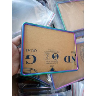 Bộ khung biển số xe máy titan 7 màu full inox
