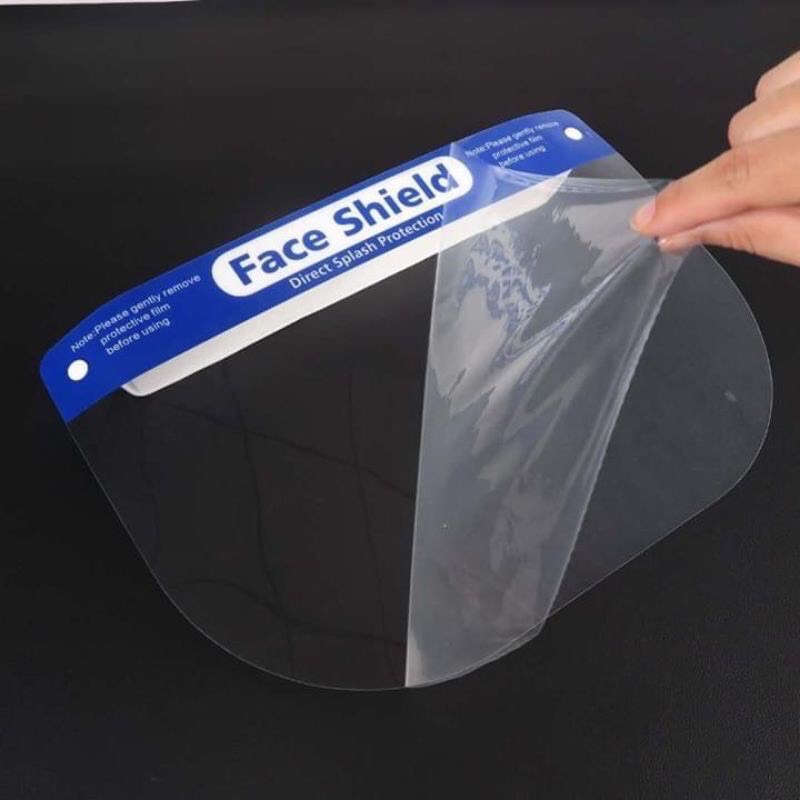 Set 5 Tấm chắn chống giọt bắn trong suốt nhựa PET - Face Shield Mask