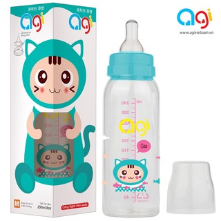 BÌNH SỮA AGI PP CỔ NHỎ 250ML