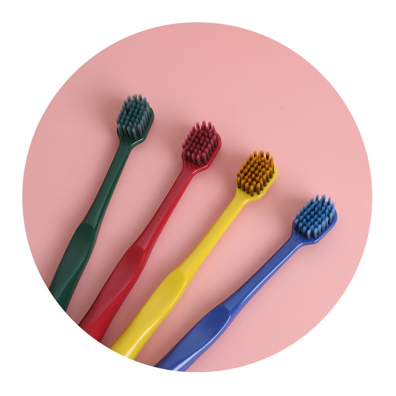 Bộ 2 Bàn Chải Đánh Răng Sợi Than Tre Mềm Mại Màu Macaron Kiểu Nhật Bản Cho Cặp Đôi