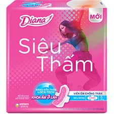 Bộ 6 gói Băng vệ sinh Diana siêu thấm siêu mỏng gói 8 miếng