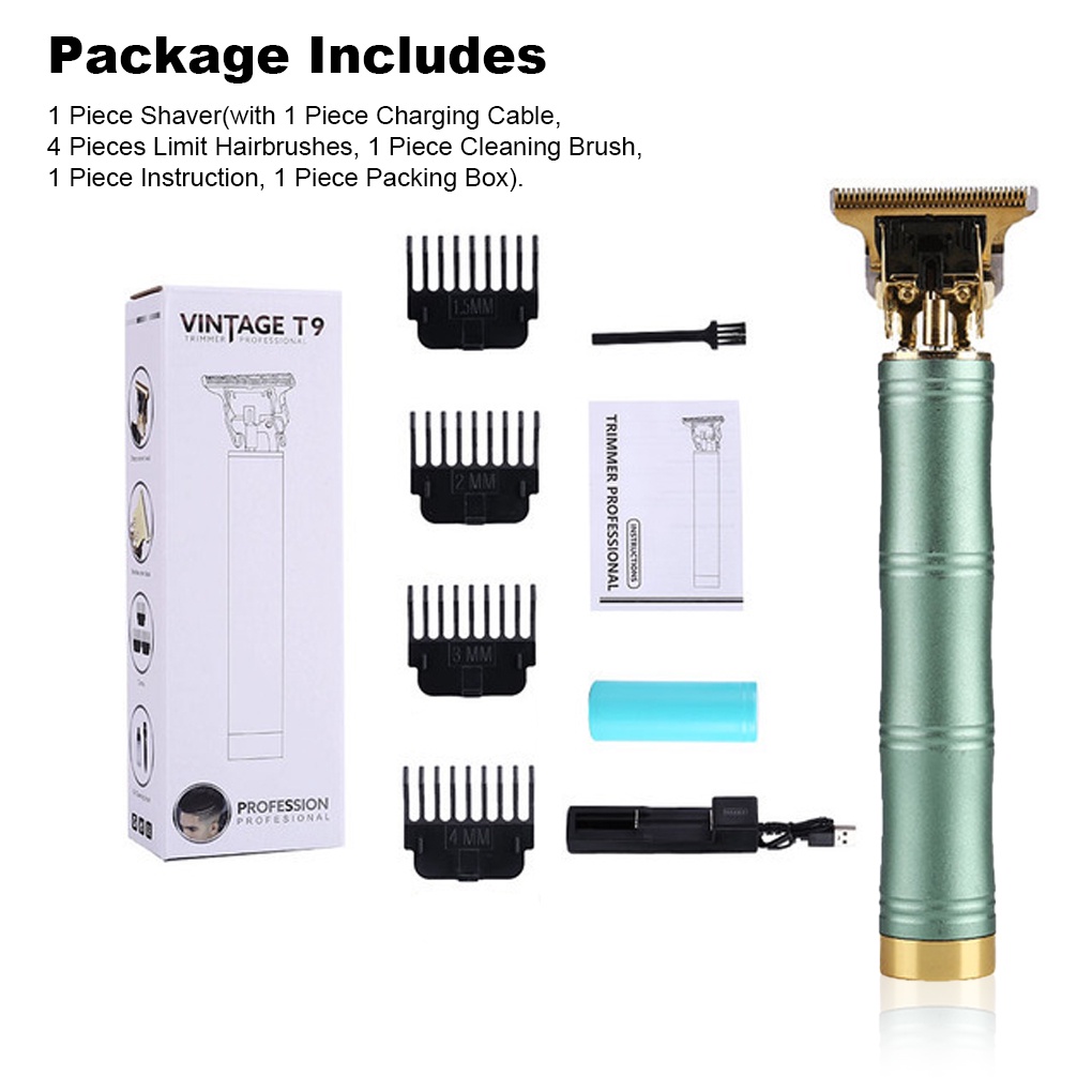 [Hàng mới về] Tông đơ cắt tóc cạo râu điện 5W USB cầm tay tạo kiểu nhỏ gọn dành cho salon làm tóc