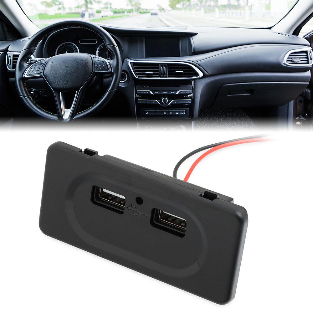Ổ Cắm Sạc Hai Cổng USB 12V 3.1A Chống Bụi Cho Xe Hơi