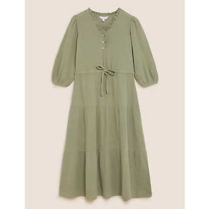 Váy M&S dư xịn - chất mềm mát, lên form váy rủ xinh